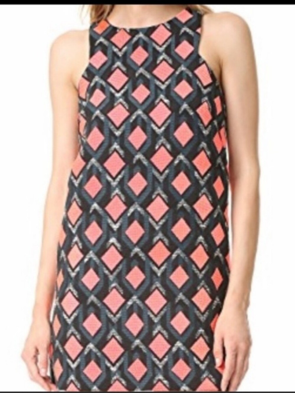 Milly Sleeveless Geometric Mini Dress